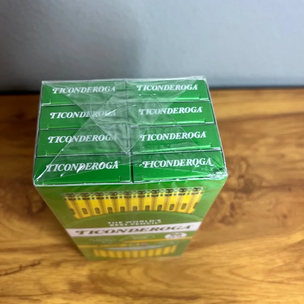 Ticonderoga Pencils #2‎ HB Soft Lead Unsharpened 96 Count Classic Yellow NEW